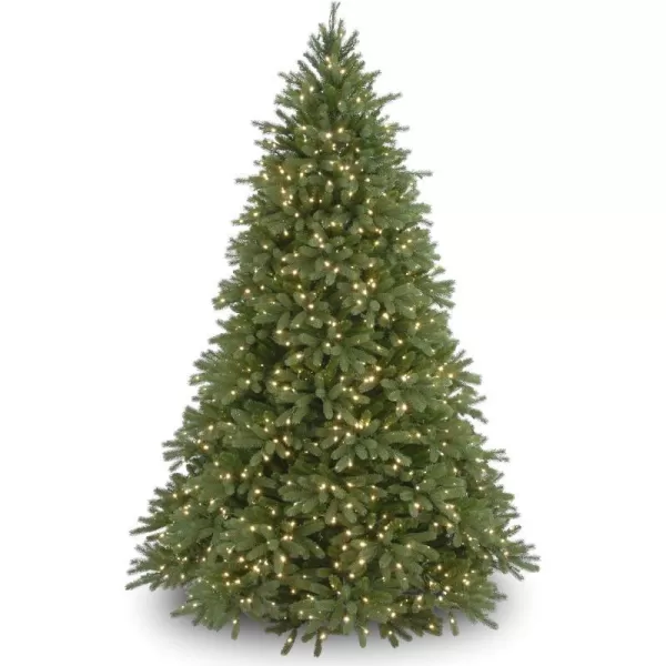 National Tree Company Feel Real Prelit Artificial Christmas Tree  Includes Prestrung White Lights and Stand  Jersey Fraser Fir Medium  9 ft65 ft