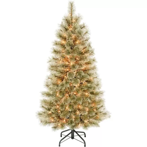 National Tree Company First Traditions PreLit Arcadia Pine Cashmere Christmas Tree Clear Incandescent Lights Plug in 6 ft45 Feet