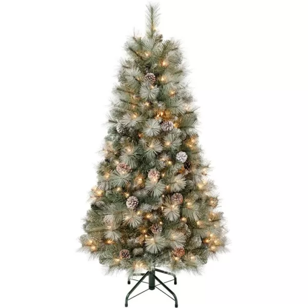 National Tree Company First Traditions PreLit Perry Hard Needle Christmas Tree Clear Incandescent Lights Plug in 45 ftNational Tree Company First Traditions PreLit Perry Hard Needle Christmas Tree Clear Incandescent Lights Plug in 45 ft