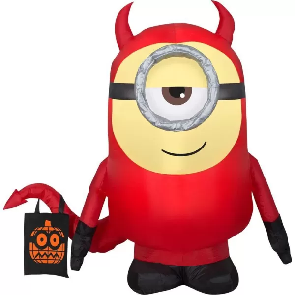 National Tree Company Inflatable Decoration Red Minion Dave Self Inflating Plug in Halloween Collection 42 InchesNational Tree Company Inflatable Decoration Red Minion Dave Self Inflating Plug in Halloween Collection 42 Inches