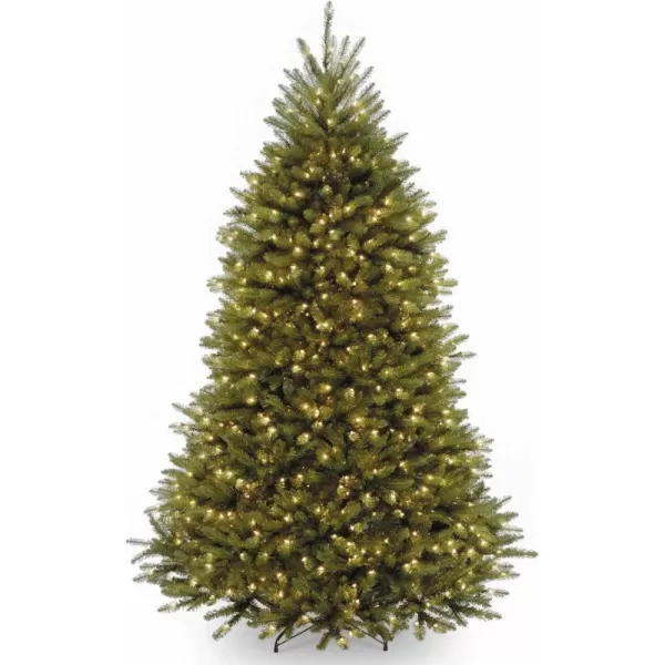 National Tree Company PreLit Artificial Full Christmas Tree Green Dunhill Fir White Lights Includes Stand 9 Feet75 ft Christmas Tree