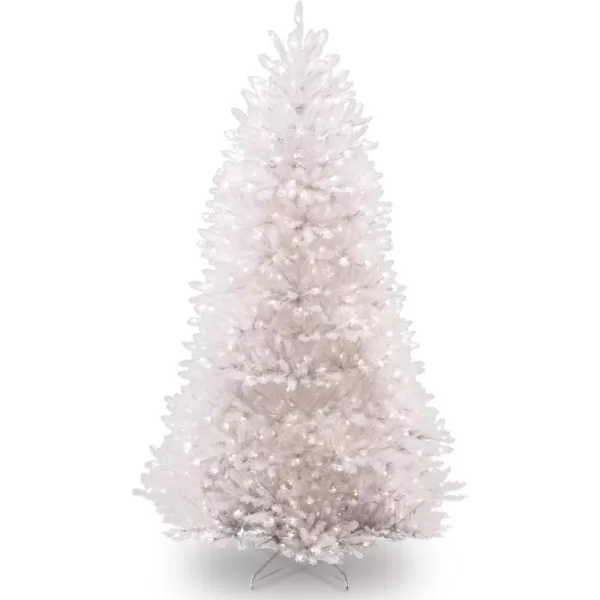 National Tree Company PreLit Artificial Full Christmas Tree White Dunhill Fir White Lights Includes Stand 9 Feet75 ft