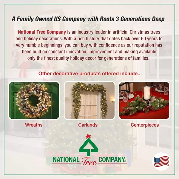 imageNational Tree Company Artificial Christmas Tree Includes Stand  Fraser Fir Slim7 ft Green