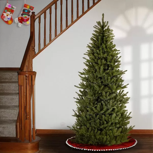 imageNational Tree Company Artificial Christmas Tree Includes Stand  Fraser Fir Slim7 ft Green