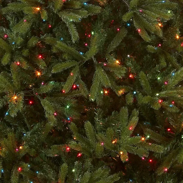 imageNational Tree Company Feel Real Prelit Artificial Christmas Tree  Includes Prestrung MultiColor Lights and Stand  Jersey Fraser Fir  75 ft75 ft