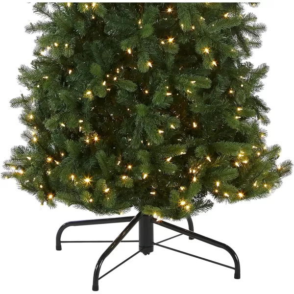 imageNational Tree Company Prelit Feel Real Artificial Giant Slim Downswept Christmas Tree Green Douglas Fir Dual Color LED Lights Includes PowerConnect and Stand 12 feet