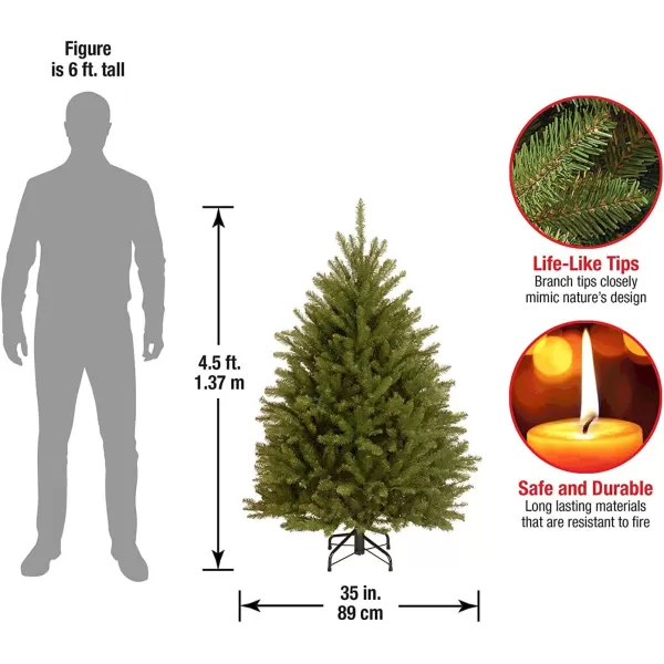 imageNational Tree Company Artificial Christmas Tree  Includes Stand  Dunhill Fir  7 ft45 ft