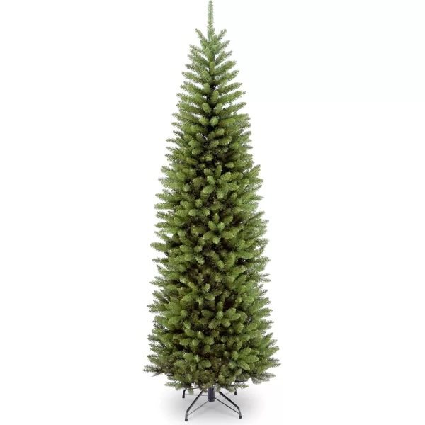 imageNational Tree Company Artificial Slim Christmas Tree Green Kingswood Fir Includes Stand 7 FeetGreen