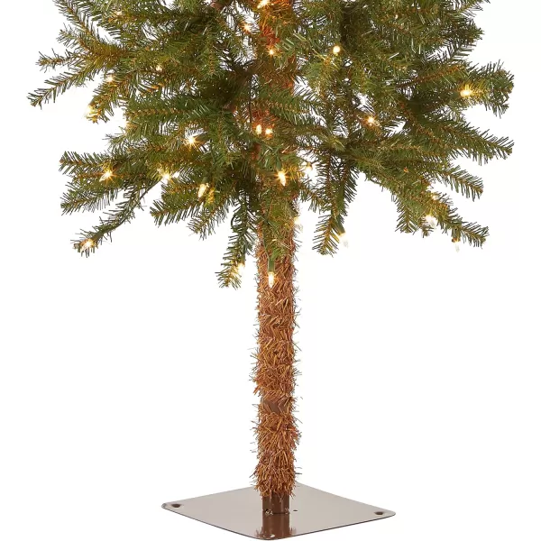 imageNational Tree Company Prelit Artificial Christmas Tree  Includes Prestrung White Lights  Hickory Cedar  3 ft5 ft