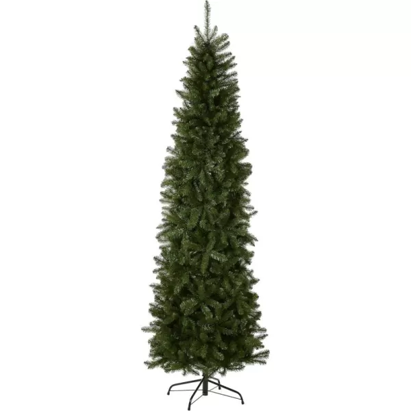 imageNational Tree Company Artificial Slim Christmas Tree Green Kingswood Fir Includes Stand 7 FeetGreen