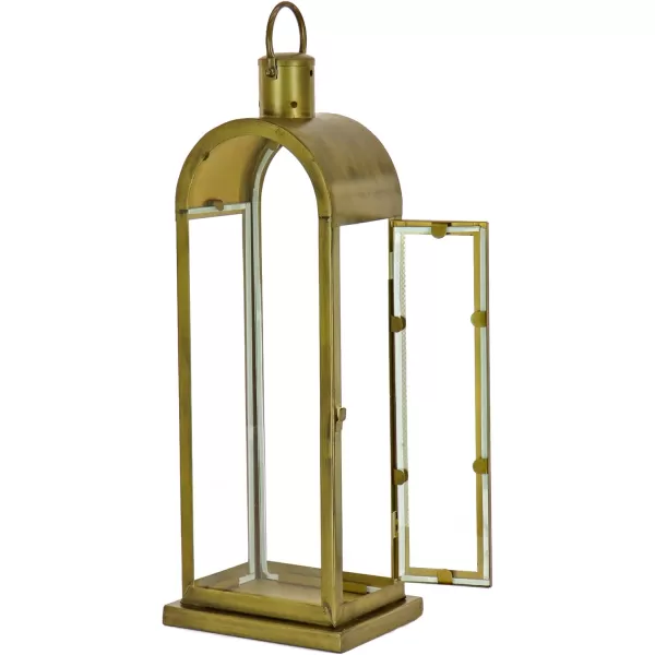 imageHGTV Home Collection Arched Candle Lantern Christmas Themed Home Decor Medium Antique Bronze 22 in