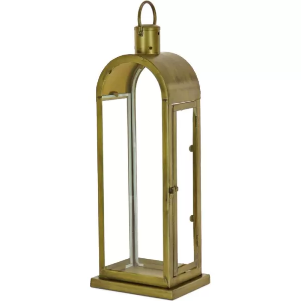 imageHGTV Home Collection Arched Candle Lantern Christmas Themed Home Decor Medium Antique Bronze 22 in