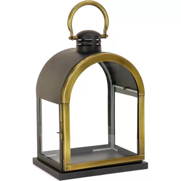 imageHGTV Home Collection Dome Lantern Christmas Themed Home Decor Small Black and Gold 18 in