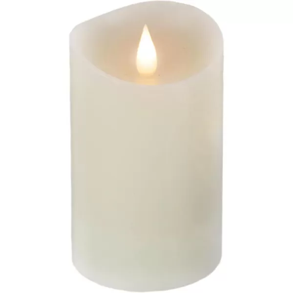 imageHGTV Home Collection 3quot x 5quot Heritage Real Motion Real Motion Flameless LED Candle with Remote Ivory