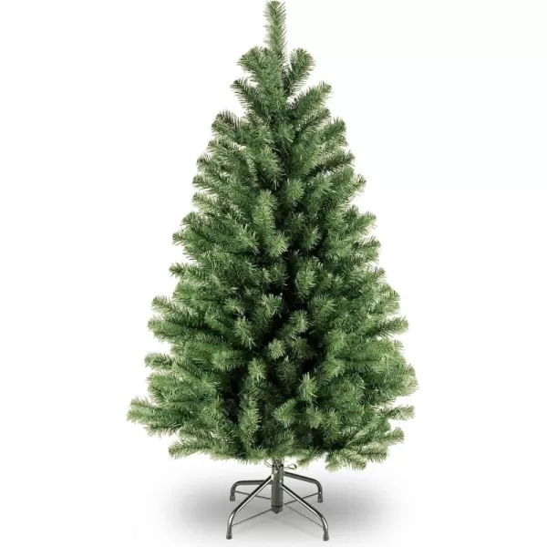 imageNational Tree Company Artificial Full Christmas Tree Green North Valley Spruce Includes Stand 4 Feet