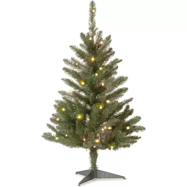 imageNational Tree Company Artificial Mini Christmas Tree Green Kingswood Fir Includes Stand 3 FeetTree