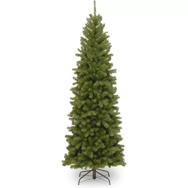 imageNational Tree Company Artificial Slim Christmas Tree Green North Valley Spruce Includes Stand 6 Feet