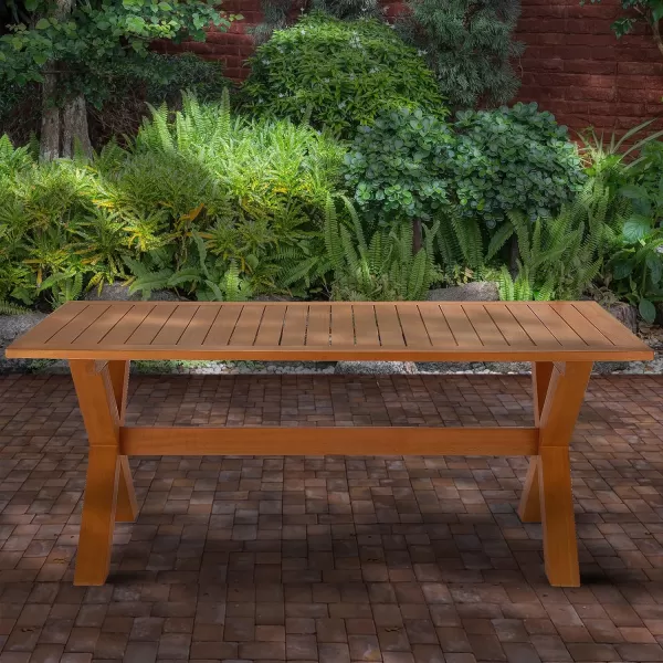 imageNational Outdoor Living Eucalyptus Wood Patio Picnic Style Table