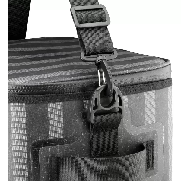 imageNational Outdoor Living Grey Stripe Soft Cooler Tote