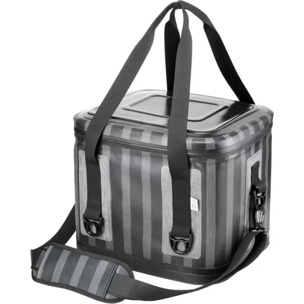 imageNational Outdoor Living Grey Stripe Soft Cooler Bag