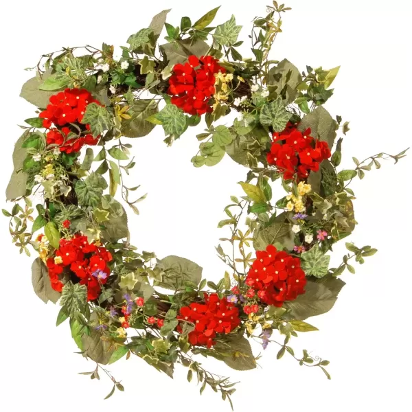 imageNational Tree 32 Inch Floral Wreath with Ivy and Mixed Flowers RASAW030225A