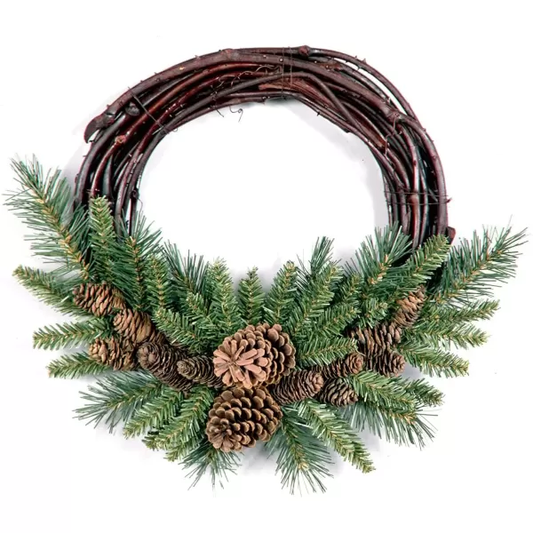 imageNational Tree Pine Cone Wreath 16Inch Green