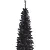 imageNational Tree Company Artificial Christmas Tree Black Tinsel Includes Stand 6 feetBlack