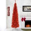 imageNational Tree Company Artificial Christmas Tree Red Tinsel Includes Stand 6 feet