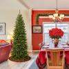 imageNational Tree Company Artificial Slim Christmas Tree Green North Valley Spruce Includes Stand 75 Feet