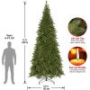 imageNational Tree Company Feel Real Artificial Giant Slim Christmas Tree Green Tiffany Fir Includes Stand 10 Feet