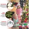 imageNational Tree Company Prelit Feel Real Artificial Slim Downswept Christmas Tree Green Douglas Fir Dual Color LED Lights Includes PowerConnect and Stand 75 feet