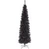 imageNational Tree Company Artificial Christmas Tree Black Tinsel Includes Stand 6 feetBlack