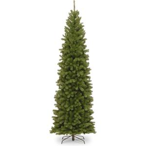 imageNational Tree Company Artificial Giant Slim Christmas Tree Green North Valley Spruce Includes Stand 10 Feet