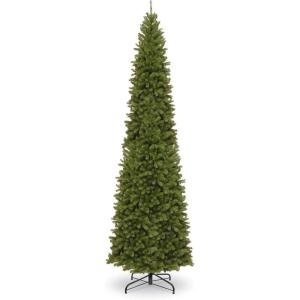 imageNational Tree Company Artificial Giant Slim Christmas Tree Green North Valley Spruce Includes Stand 14 Feet