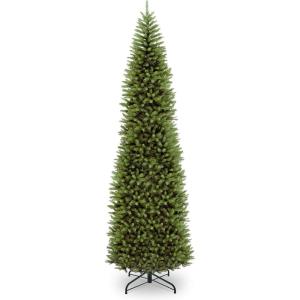 imageNational Tree Company Artificial Slim Christmas Tree Green Kingswood Fir Includes Stand 16 Feet