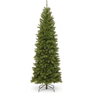 imageNational Tree Company Artificial Slim Christmas Tree Green North Valley Spruce Includes Stand 75 Feet