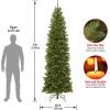 imageNational Tree Company Artificial Slim Christmas Tree Green North Valley Spruce Includes Stand 9 Feet