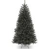 imageNational Tree Company Artificial Full Christmas Tree Black North Valley Spruce Includes Stand 75 Feet6ft 6in