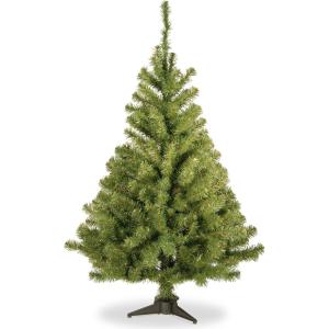 imageNational Tree Company Artificial Medium Christmas Tree Green Kincaid Spruce Includes Stand 6 Feet3ft