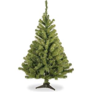 imageNational Tree Company Artificial Medium Christmas Tree Green Kincaid Spruce Includes Stand 6 Feet4ft