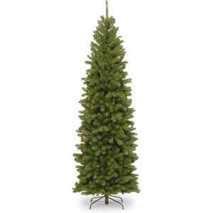 imageNational Tree Company Artificial Slim Christmas Tree Green North Valley Spruce Includes Stand 9 Feet