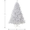 imageNational Tree Company Artificial Christmas Tree  Includes Stand  White With Silver Glitter  Winchester White Pine  75 ft