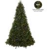 imageNational Tree Company Prelit Feel Real Artificial Giant Downswept Christmas Tree Green Douglas Fir Dual Color LED Lights 10 feet1ft 6in