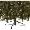 imageNational Tree Company PreLit Artificial Full Christmas Tree Blue North Valley Spruce White Lights Includes Stand 65 feet6ft 6in