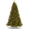 imageNational Tree Company PreLit Artificial Full Christmas Tree North Valley Spruce Dual Color LED Lights Includes Stand 75 Feet Green