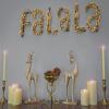 imageHGTV Home Collection Unlit FA La La Wall Decoration with Christmas Themed Wall Decoration Unlit HGTV Home Collection Gold 13 in