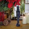 imageNational Tree Company HGTV Home Collection Resin Christmas Themed Nut Cracker Polyresin and Stone Powder Deep Navy 12in