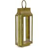 imageHGTV Home Collection Slim Lantern Christmas Themed Home Decor Large Gold 25 in