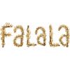 imageHGTV Home Collection Unlit FA La La Wall Decoration with Christmas Themed Wall Decoration Unlit HGTV Home Collection Gold 13 in