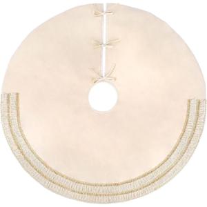 imageHGTV Home Collection Fringe Detail Tree Skirt Off White 52in